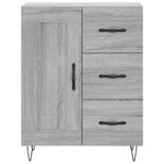 Dressoir 69,5X34X90 Cm Bewerkt Hout Eikenkleurig