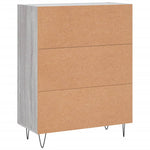 Dressoir 69,5X34X90 Cm Bewerkt Hout Eikenkleurig