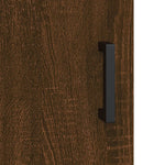 Dressoir 34,5X34X90 Cm Bewerkt Hout Bruin Eikenkleur