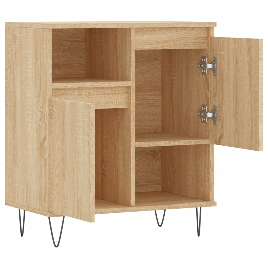 Dressoir 60X35X70 Cm Bewerkt Hout Kleurig