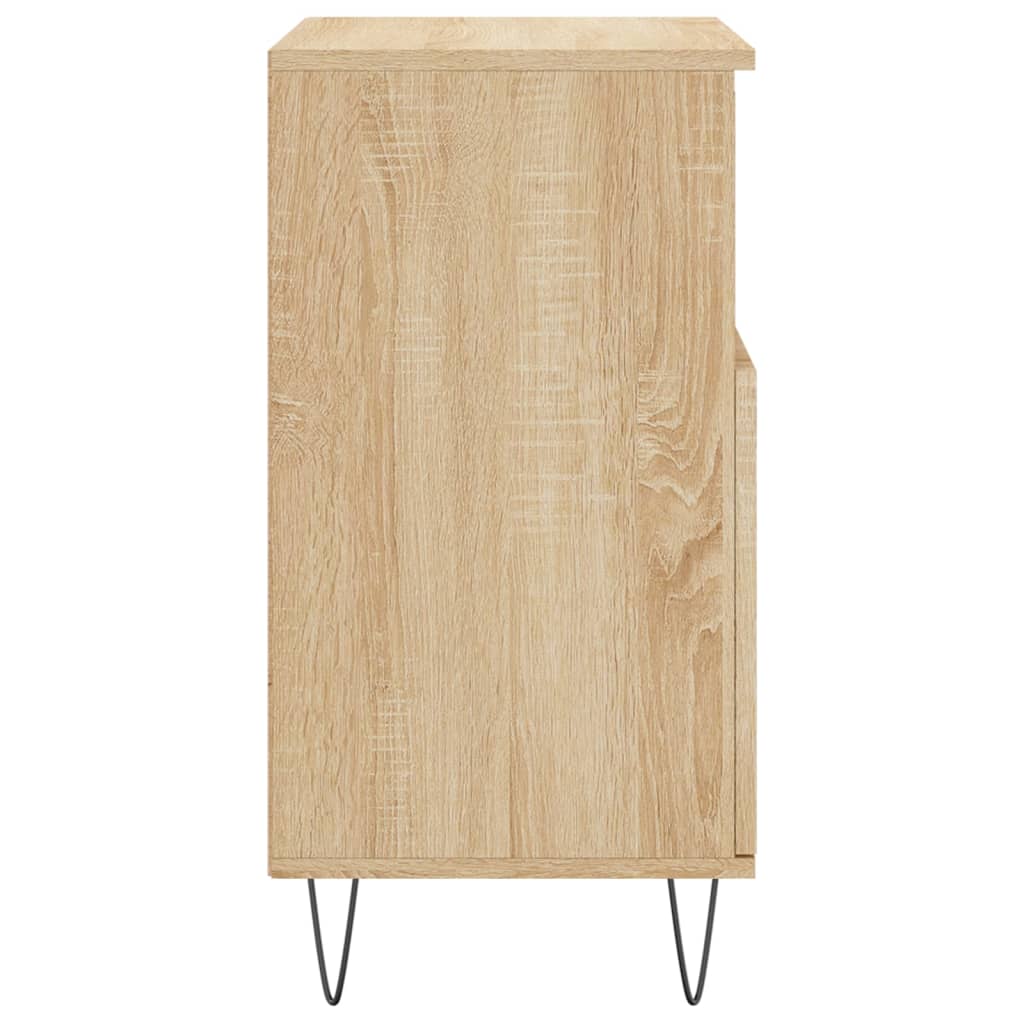 Dressoir 60X35X70 Cm Bewerkt Hout Kleurig