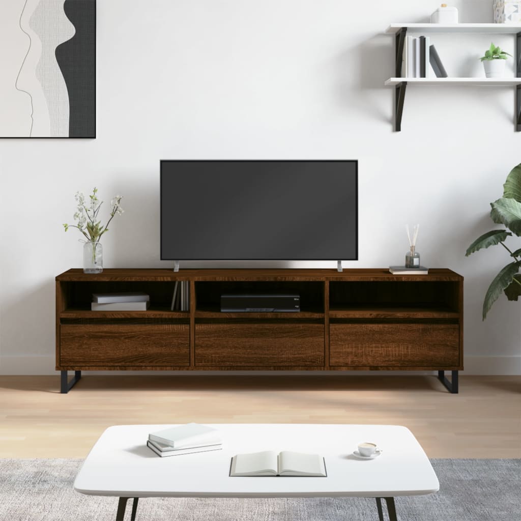 Tv-Meubel 150X30X44,5 Cm Bewerkt Hout