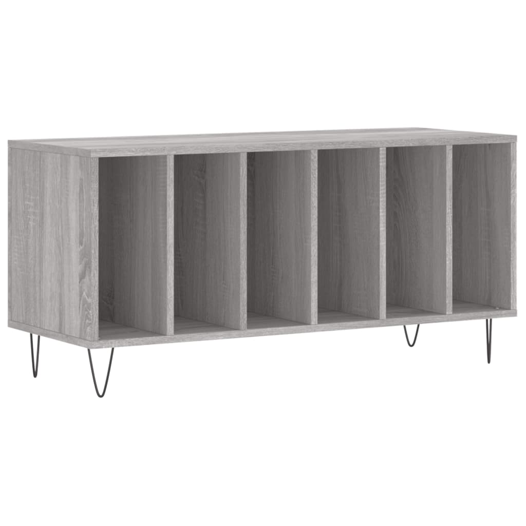 Platenkast 100X38X48 Cm Bewerkt Hout Eikenkleurig