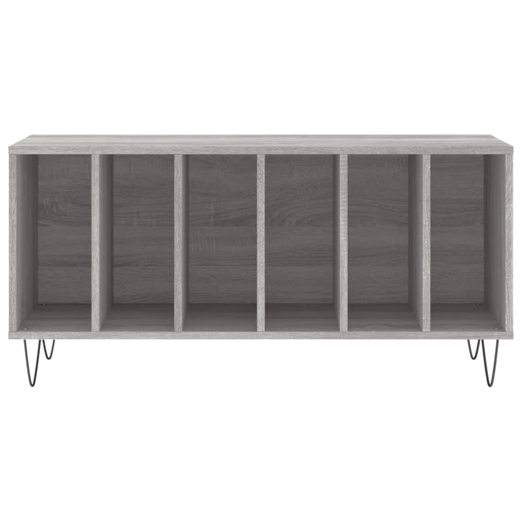 Platenkast 100X38X48 Cm Bewerkt Hout Eikenkleurig