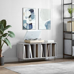 Platenkast 100X38X48 Cm Bewerkt Hout Eikenkleurig