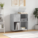 Platenkast 84,5X38X89 Cm Bewerkt Hout Eikenkleurig