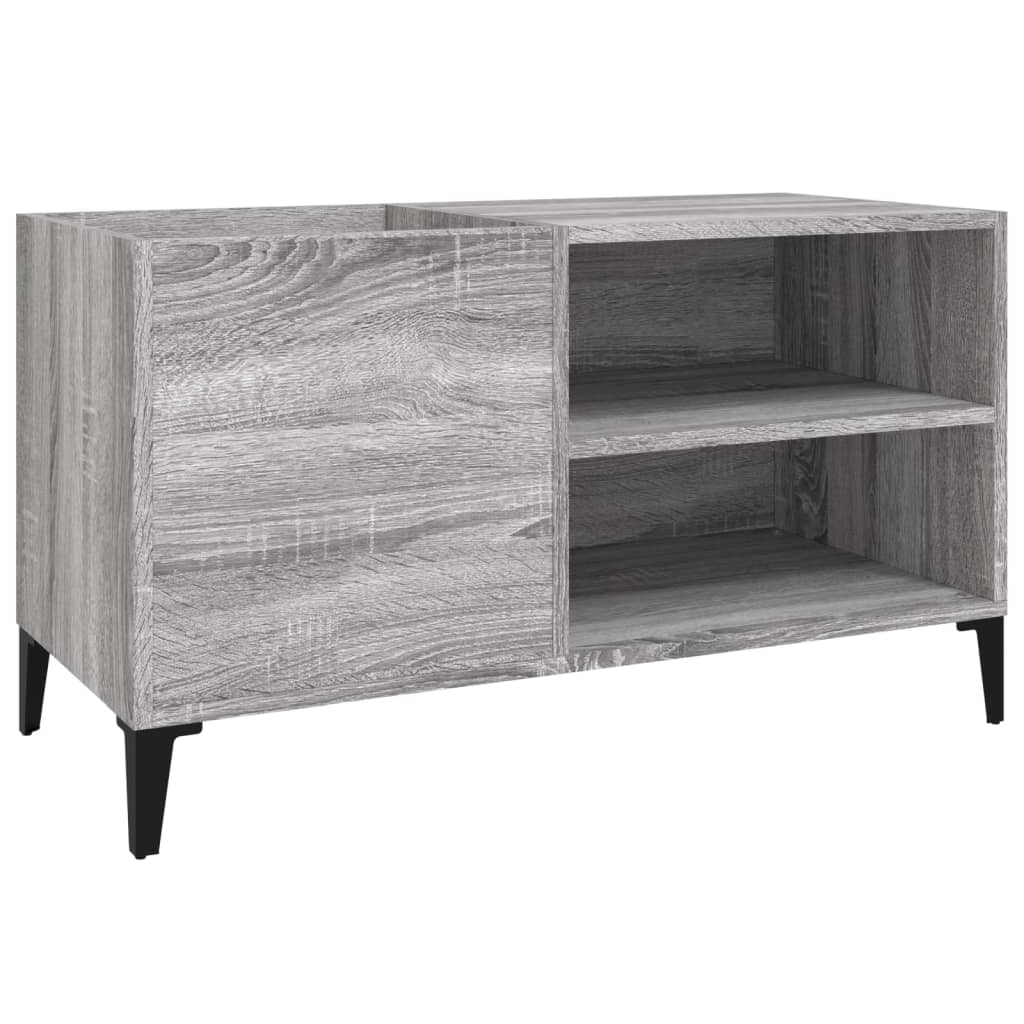 Platenkast 84,5X38X48 Cm Bewerkt Hout Eikenkleurig