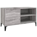 Platenkast 84,5X38X48 Cm Bewerkt Hout Eikenkleurig