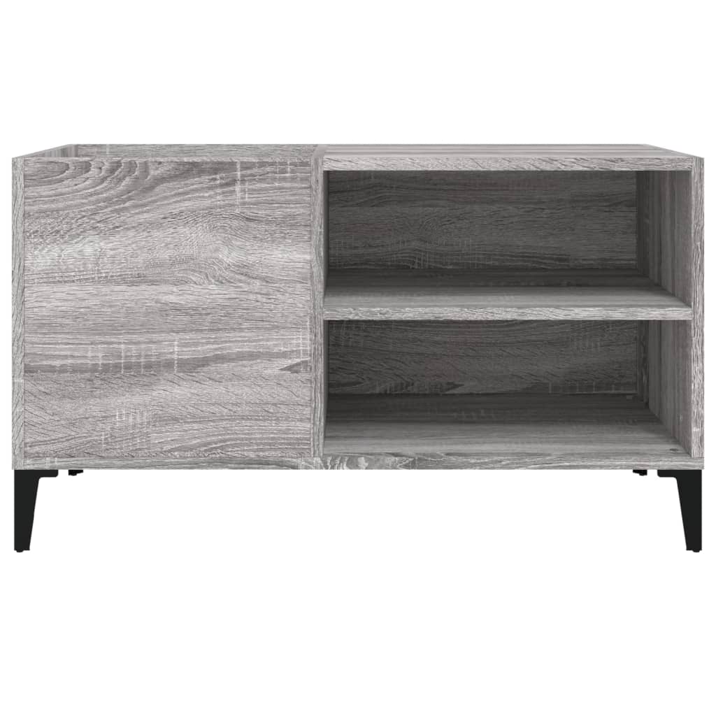 Platenkast 84,5X38X48 Cm Bewerkt Hout Eikenkleurig