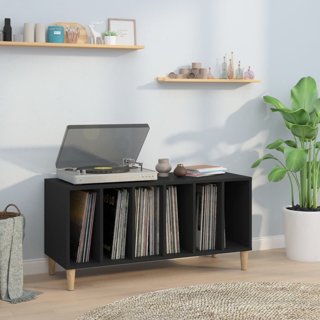 Platenkast 100X38X48 Cm Bewerkt Hout