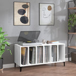 Platenkast 100X38X48 Cm Bewerkt Hout Eikenkleurig