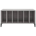 Platenkast 100X38X48 Cm Bewerkt Hout Eikenkleurig
