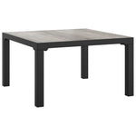 7-Delige Loungeset Poly Rattan Zwart En Grijs