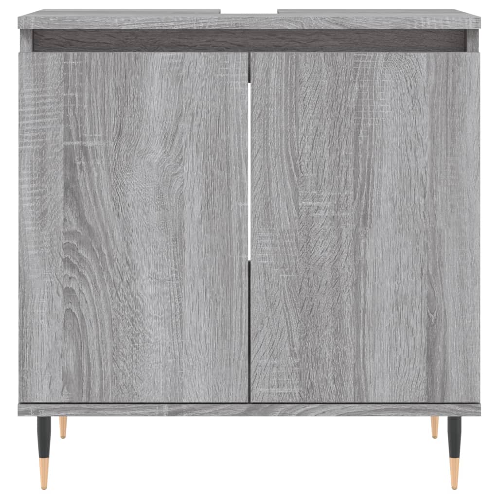 Badkamermeubelset Bewerkt Hout Eikenkleur