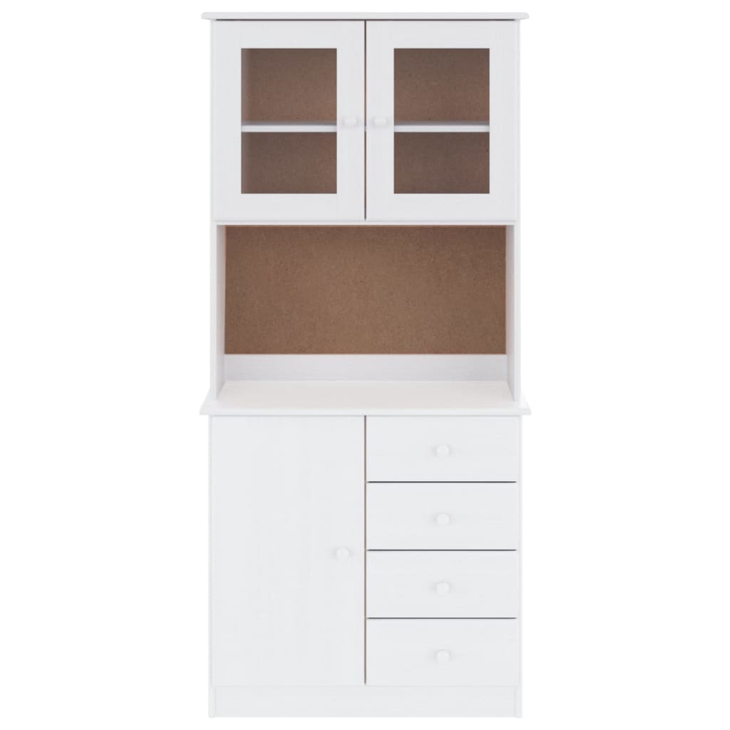 Hoge Kast Alta 77X35X165 Cm Massief Grenenhout