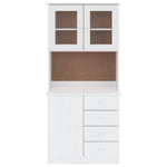 Hoge Kast Alta 77X35X165 Cm Massief Grenenhout