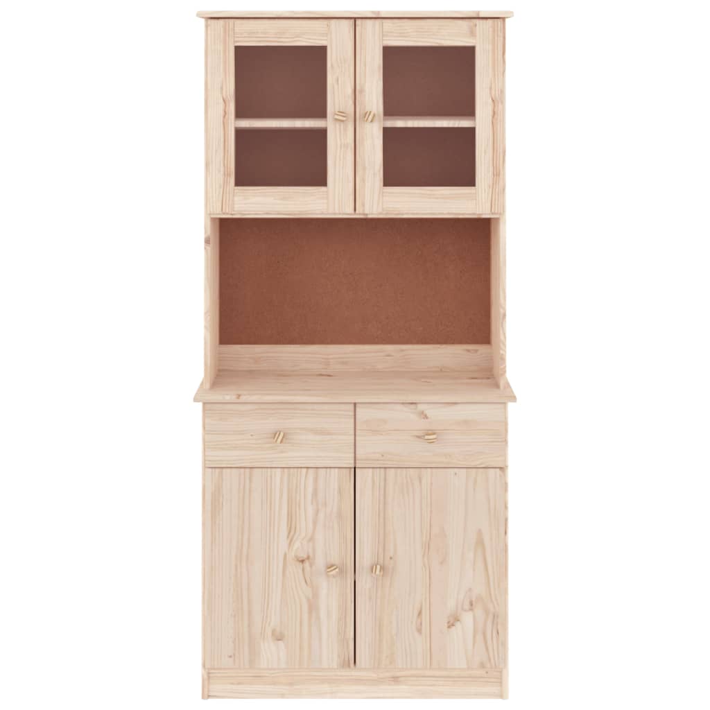 Hoge Kast Alta 77X35X165 Cm Massief Grenenhout