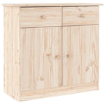 Hoge Kast Alta 77X35X165 Cm Massief Grenenhout