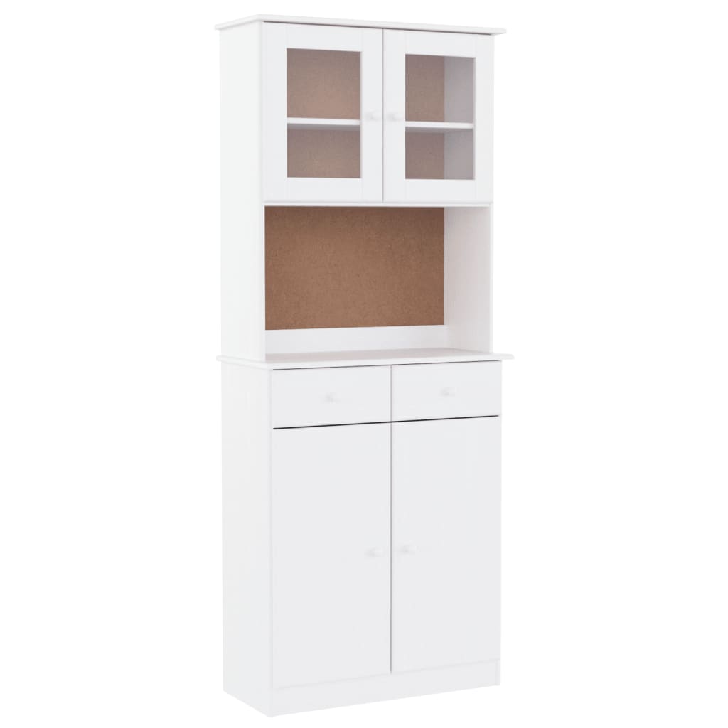 Hoge Kast Alta 77X35X188 Cm Massief Grenenhout