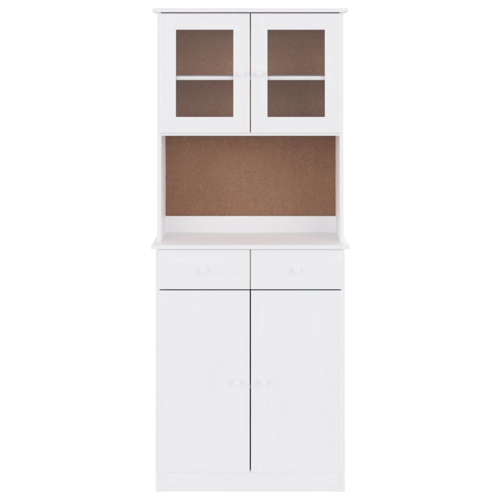 Hoge Kast Alta 77X35X188 Cm Massief Grenenhout