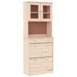 Hoge Kast Alta 77X35X188 Cm Massief Grenenhout