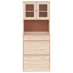 Hoge Kast Alta 77X35X188 Cm Massief Grenenhout