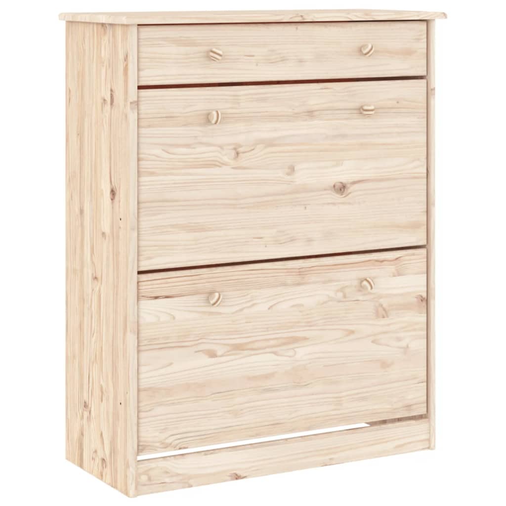 Hoge Kast Alta 77X35X188 Cm Massief Grenenhout