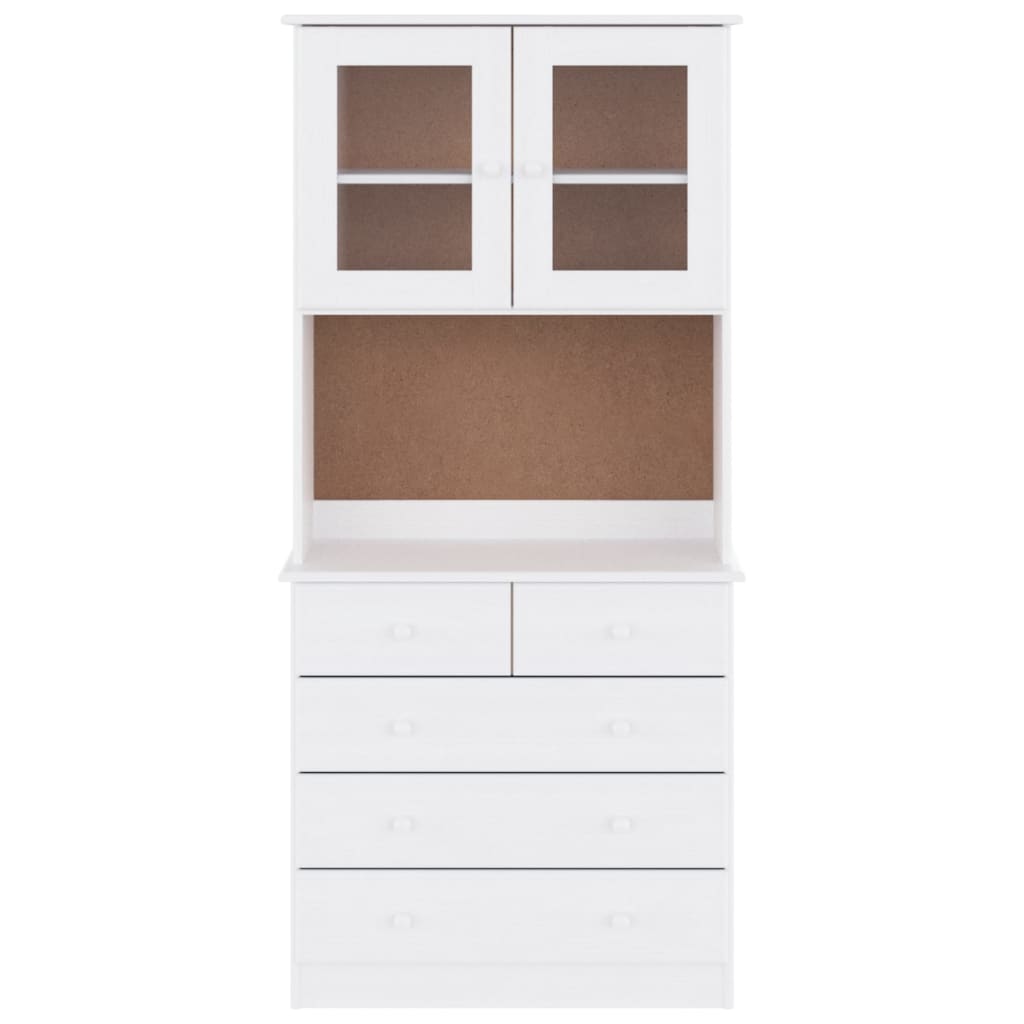 Hoge Kast Alta 77X35X165 Cm Massief Grenenhout