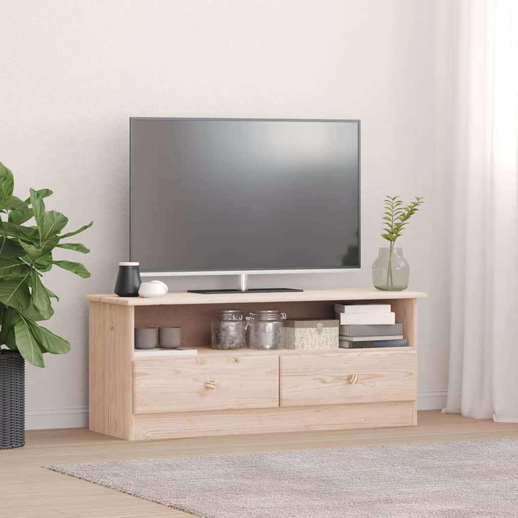 Tv-Meubel Met Lades Alta 00X35X4 Cm Massief Grenenhout