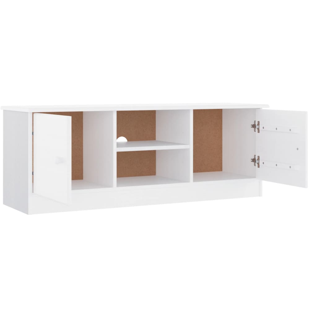 Tv-Meubel Alta 2X35X4 Cm Massief Grenenhout