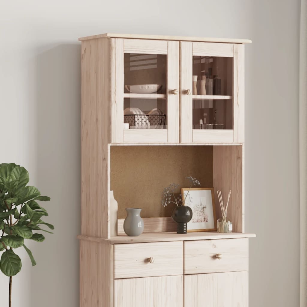 Opzetkast Alta 77X30X92 Cm Massief Grenenhout