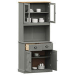 Hoge Kast Vigo 78X40X175 Cm Massief Grenenhout