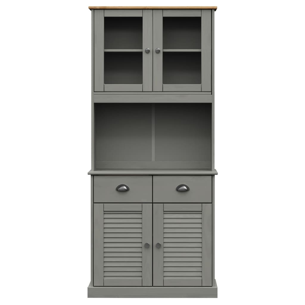 Hoge Kast Vigo 78X40X175 Cm Massief Grenenhout