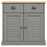 Hoge Kast Vigo 78X40X175 Cm Massief Grenenhout