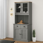 Hoge Kast Vigo 78X40X175 Cm Massief Grenenhout