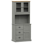 Hoge Kast Vigo 78X40X175 Cm Massief Grenenhout