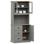 Hoge Kast Vigo 78X40X175 Cm Massief Grenenhout