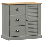 Hoge Kast Vigo 78X40X175 Cm Massief Grenenhout