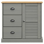 Hoge Kast Vigo 78X40X175 Cm Massief Grenenhout