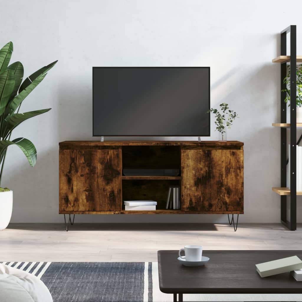 Tv-Meubel 104X35X50 Cm Bewerkt Hout