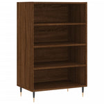 Hoge Kast 57X35X90 Cm Bewerkt Hout Bruin Eikenkleur