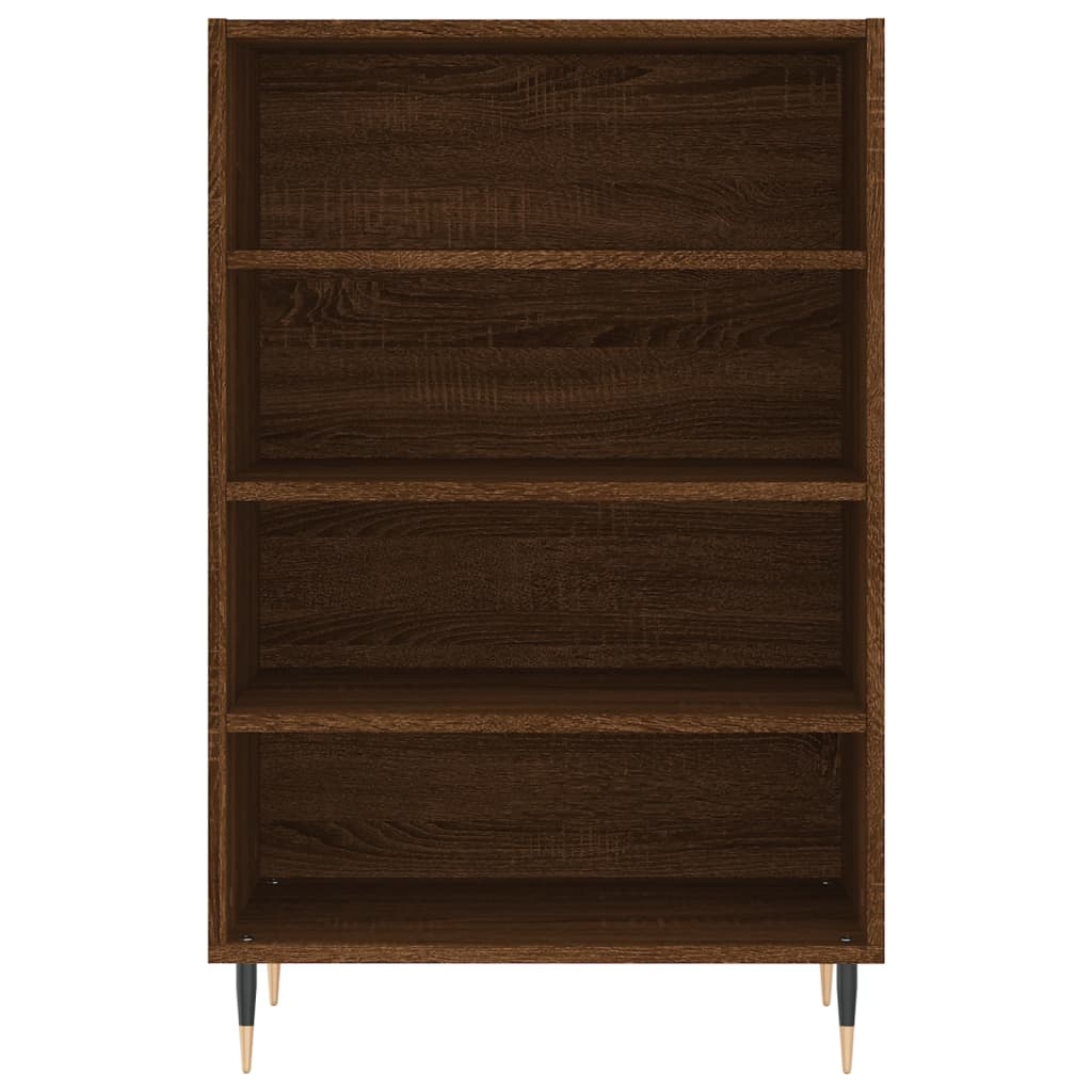Hoge Kast 57X35X90 Cm Bewerkt Hout Bruin Eikenkleur