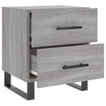 Nachtkastjes 40X35X47,5 Cm Bewerkt Hout Eiken