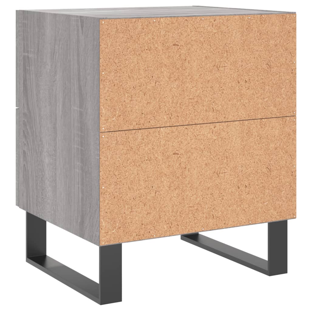 Nachtkastjes 40X35X47,5 Cm Bewerkt Hout Eiken