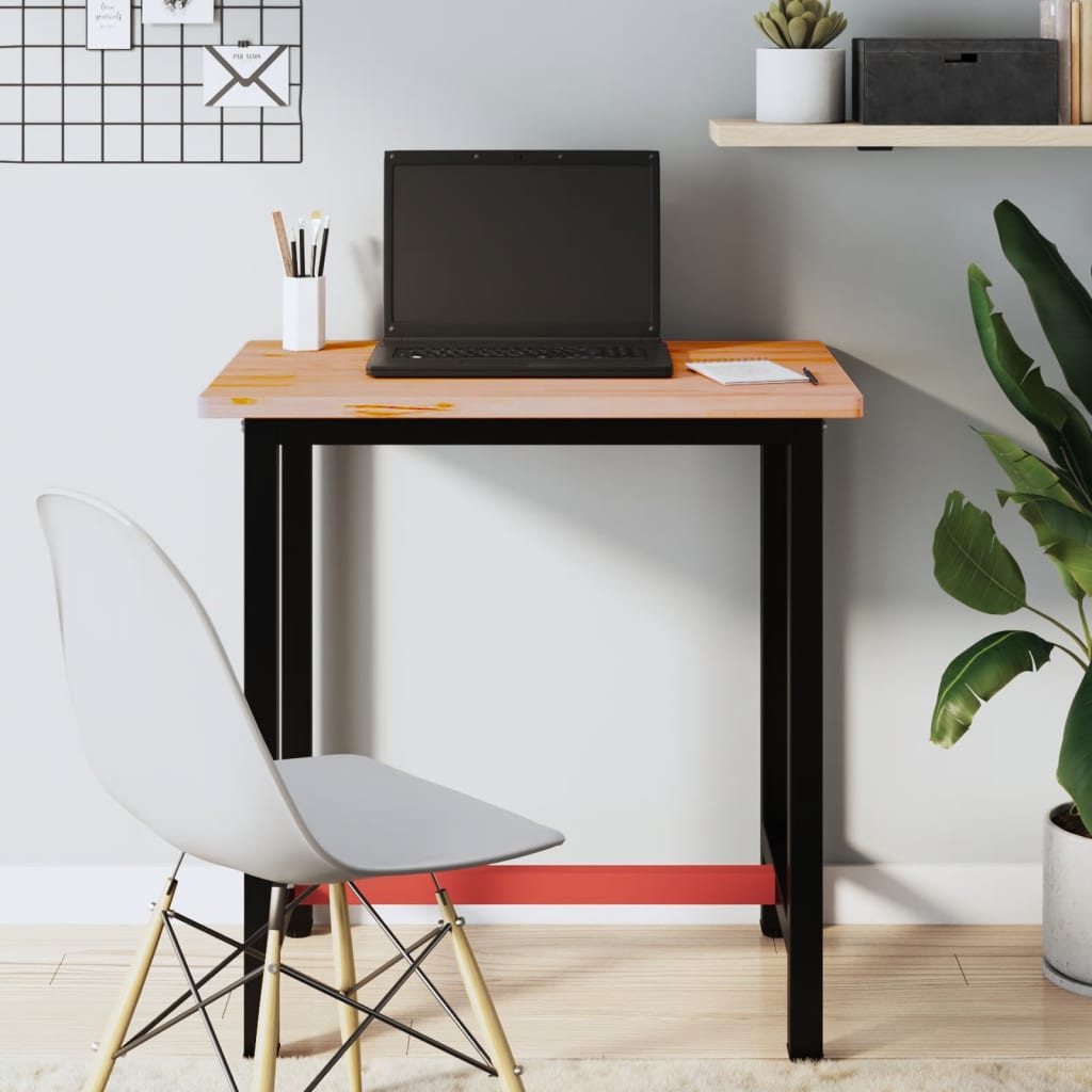 Werkbank 180X55X81,5 Cm Massief Beukenhout En Metaal