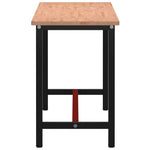 Werkbank 180X55X81,5 Cm Massief Beukenhout En Metaal
