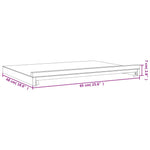 Tafelezel 65X48X7 Cm Massief Beukenhout