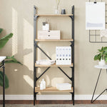 Boekenkast 5-Laags 56X31,5X174 Cm Bewerkt Hout