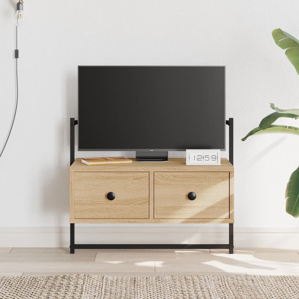 Tv-Meubel Wandgemonteerd 00,5X30X5 Cm Hout