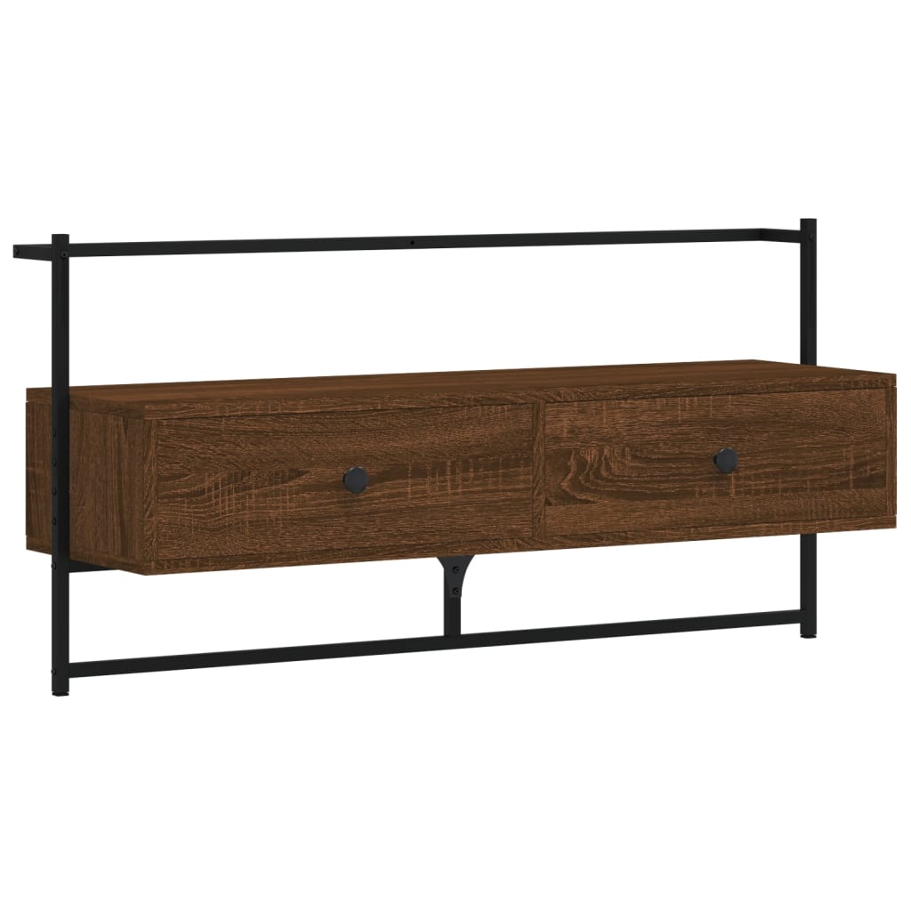 Tv-Meubel Wandgemonteerd 00,5X30X5 Cm Hout